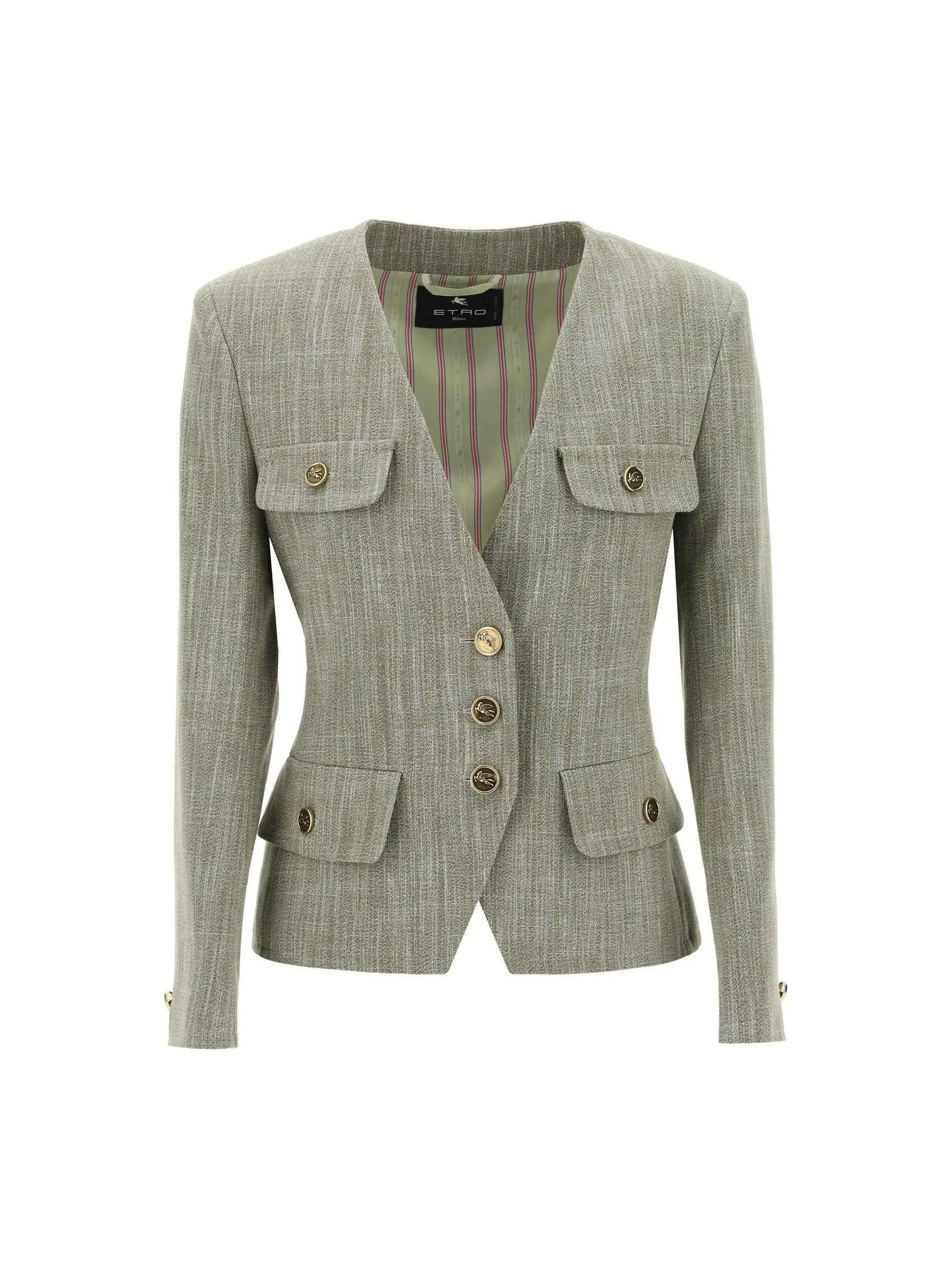 Tailored Four-Pocket Blazer