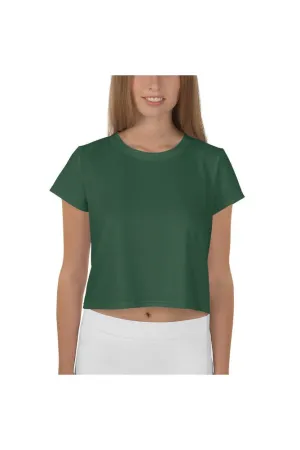 Winter Green Crop Tee