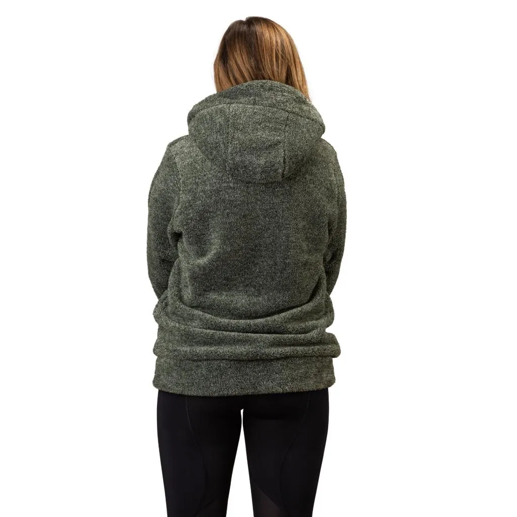 Women's Fuzzy Fleece 1/4 Zip Hoodie