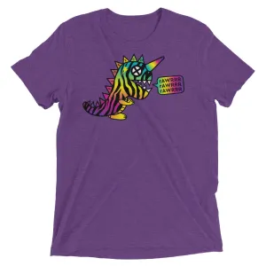 Zebracorn Tri-Blend Tee Purple